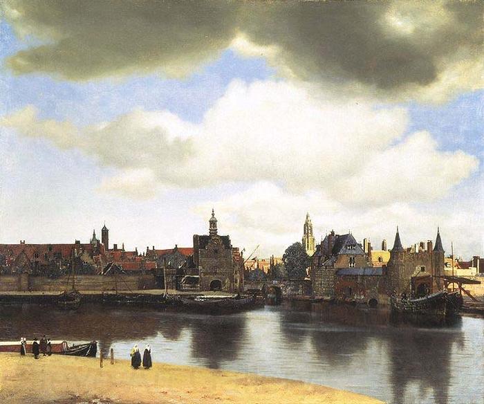 Johannes Vermeer View of Delft, Norge oil painting art